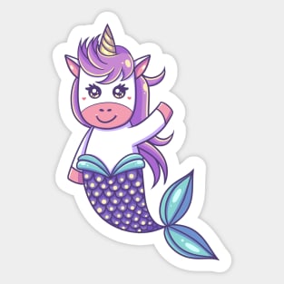 Mermaid Unicorn Sticker